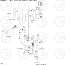 7240 MAST HYDRAULIC PIPING(TF-MAST, OLD) 22B/25B/30B/32B-7, Hyundai