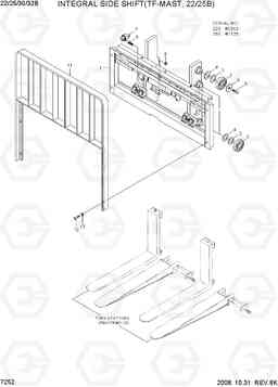 7252 INTEGRAL SIDE SHIFT(TF-MAST,22/25B) 22B/25B/30B/32B-7, Hyundai