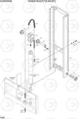 7430 INNER MAST(TS-MAST) 22B/25B/30B/32B-7, Hyundai