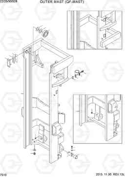 7510 OUTER MAST(QF-MAST) 22B/25B/30B/32B-7, Hyundai