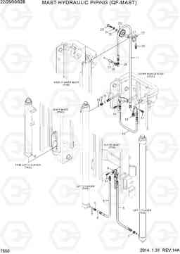 7550 MAST HYD PIPING(QF-MAST) 22B/25B/30B/32B-7, Hyundai