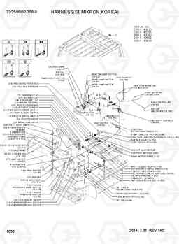 1050 HARNESS(SEMIKRON,KOREA) 22/25/30/32/35B-9, Hyundai