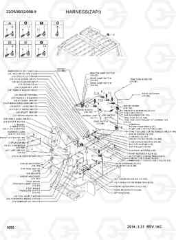 1055 HARNESS(ZAPI) 22/25/30/32/35B-9, Hyundai