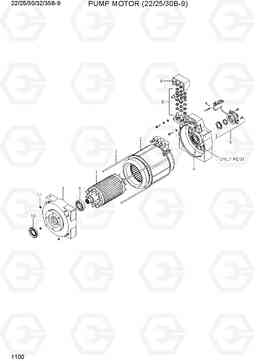 1100 PUMP MOTOR (22/25/30B-9) 22/25/30/32/35B-9, Hyundai