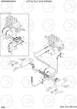 2050 LIFT & TILT HYD PIPING 22/25/30/32/35B-9, Hyundai