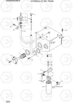 2070 HYDRAULIC OIL TANK 22/25/30/32/35B-9, Hyundai