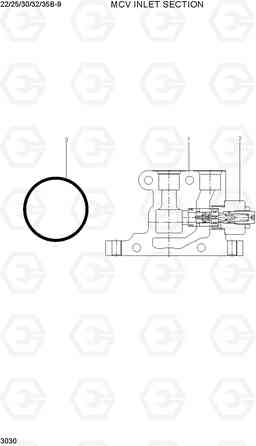 3030 MCV INLET SECTION 22/25/30/32/35B-9, Hyundai