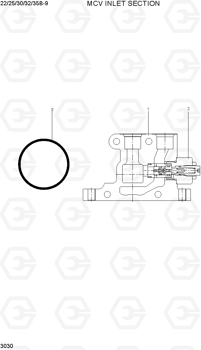 3030 MCV INLET SECTION 22/25/30/32/35B-9, Hyundai