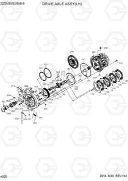 4020 DRIVE AXLE ASSY(LH) 22/25/30/32/35B-9, Hyundai