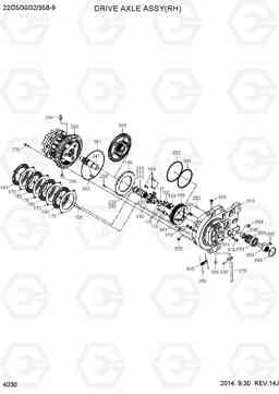 4030 DRIVE AXLE ASSY(RH) 22/25/30/32/35B-9, Hyundai