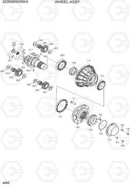 4040 WHEEL ASSY 22/25/30/32/35B-9, Hyundai