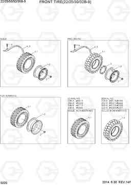 5020 FRONT TIRE (22/25/30/32B-9) 22/25/30/32/35B-9, Hyundai