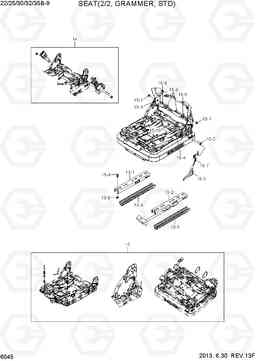 6045 SEAT (2/2. GRAMMER, STD) 22/25/30/32/35B-9, Hyundai