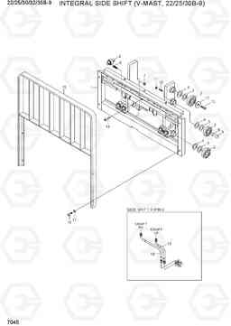 7045 INTEGRAL SIDE SHIFT(V-MAST, 22/25/30B-9) 22/25/30/32/35B-9, Hyundai