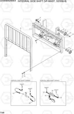 7146 INTEGRAL SIDE SHIFT(VF-MAST,32/35B-9) 22/25/30/32/35B-9, Hyundai