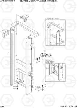 7211 OUTER MAST (TF-MAST, 32/35B-9) 22/25/30/32/35B-9, Hyundai