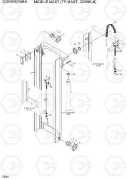 7221 MIDDLE MAST (TF-MAST, 32/35B-9) 22/25/30/32/35B-9, Hyundai