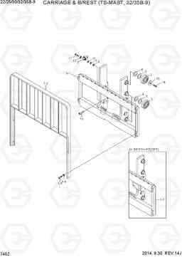 7452 CARRIAGE & B/REST (TS-MAST, 32/35B-9) 22/25/30/32/35B-9, Hyundai