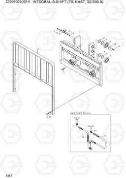 7457 INTEGRAL SIDE SHIFT(TS-MAST,32/35B-9) 22/25/30/32/35B-9, Hyundai