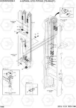 7490 4-SPOOL HYD PIPING (TS-MAST) 22/25/30/32/35B-9, Hyundai