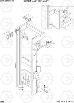 7510 OUTER MAST (QF-MAST) 22/25/30/32/35B-9, Hyundai