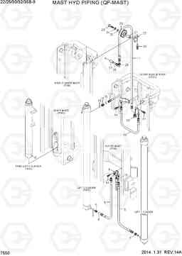 7550 MAST HYD PIPING (QF-MAST) 22/25/30/32/35B-9, Hyundai