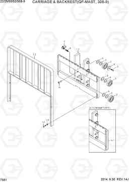 7561 CARRIAGE & B/REST (QF-MAST, 30B-9) 22/25/30/32/35B-9, Hyundai