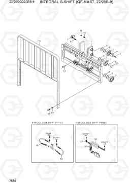 7565 INTEGRAL SIDE SHIFT (QF-MAST, 22/25B-9) 22/25/30/32/35B-9, Hyundai