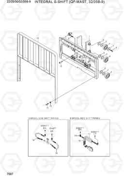 7567 INTEGRAL SIDE SHIFT (QF-MAST, 32/35B-9) 22/25/30/32/35B-9, Hyundai