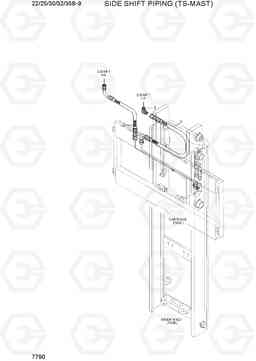 7790 SIDE SHIFT PIPING (TS-MAST) 22/25/30/32/35B-9, Hyundai