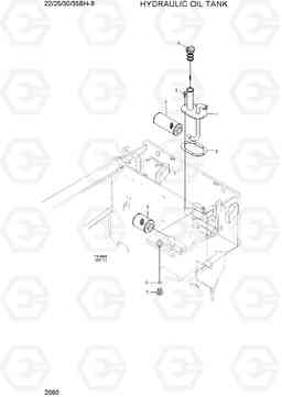 2060 HYDRAULIC OIL TANK 22/25/30/35BH-9, Hyundai