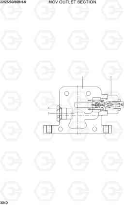 3040 MCV OUTLET SECTION 22/25/30/35BH-9, Hyundai