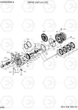 4050 DRIVE UNIT-LH (1/2) 22/25/30/35BH-9, Hyundai