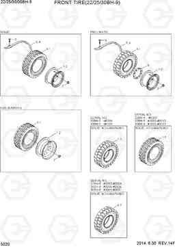 5020 FRONT TIRE (22/25/30BH-9) 22/25/30/35BH-9, Hyundai