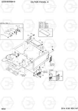 6032 OUTER PANEL 4 22/25/30/35BH-9, Hyundai