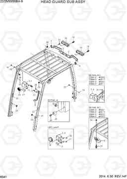 6041 HEAD GUARD SUB ASSY 22/25/30/35BH-9, Hyundai