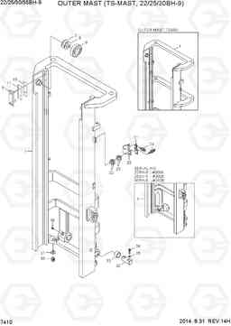 7410 OUTER MAST (TS-MAST, 22/25/30BH-9) 22/25/30/35BH-9, Hyundai