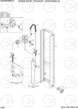 7430 INNER MAST (TS-MAST, 22/25/30BH-9) 22/25/30/35BH-9, Hyundai