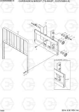 7450 CARRIAGE & B/REST(TS-MAST, 22/25/30BH-9) 22/25/30/35BH-9, Hyundai