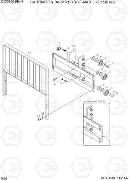 7560 CARRIAGE & B/REST (QF-MAST, 22/25BH-9) 22/25/30/35BH-9, Hyundai