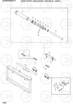 7646 SIDE SHIFT (BOLZONI, DOUBLE, 35BH) 22/25/30/35BH-9, Hyundai