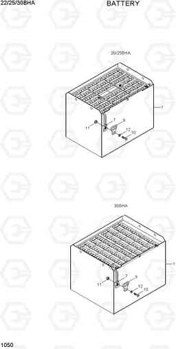 1050 BATTERY 22/25/30BHA-7, Hyundai