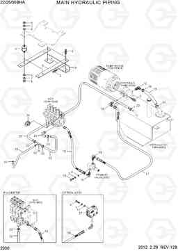 2030 MAIN HYDRAULIC PIPING 22/25/30BHA-7, Hyundai