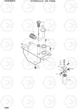 2060 HYDRAULIC OIL TANK 22/25/30BHA-7, Hyundai