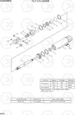 3110 TILT CYLINDER 22/25/30BHA-7, Hyundai