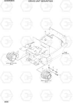 4020 DRIVE UNIT MOUNTING 22/25/30BHA-7, Hyundai