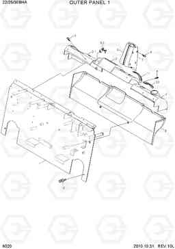6020 OUTER PANEL 1 22/25/30BHA-7, Hyundai