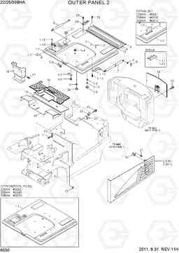 6030 OUTER PANEL 2 22/25/30BHA-7, Hyundai