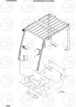 6040 OVERHEAD GUARD 22/25/30BHA-7, Hyundai