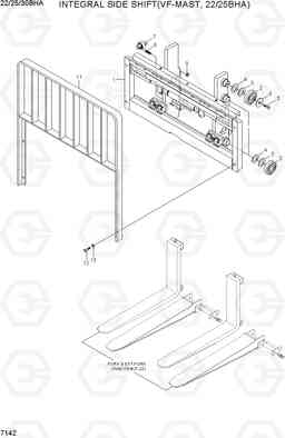 7142 INTEGRAL SIDE SHIFT(VF-MAST,22/25BHA) 22/25/30BHA-7, Hyundai